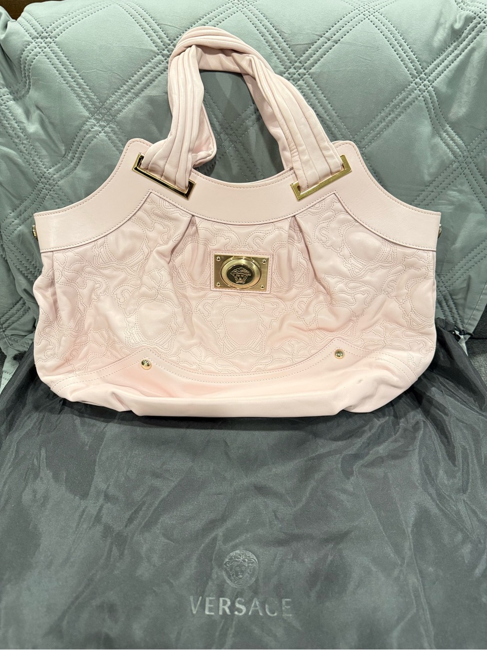 Versace Lambskin Hobo Bag
